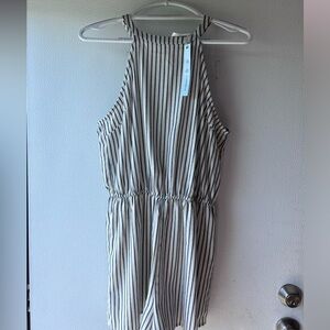 Blu Spero navy/white shorts romper size Large